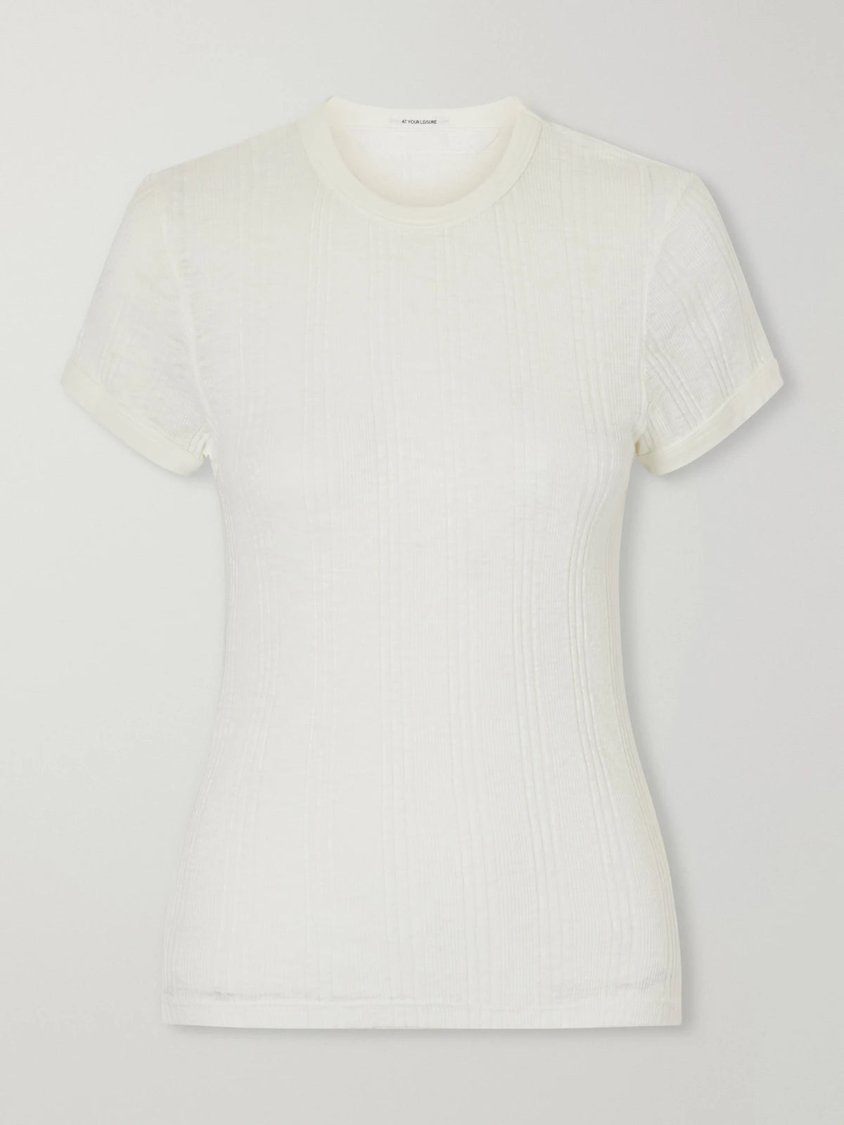Mother The Itty Bitty Ringer Ribbed Cotton-jersey T-shirt
