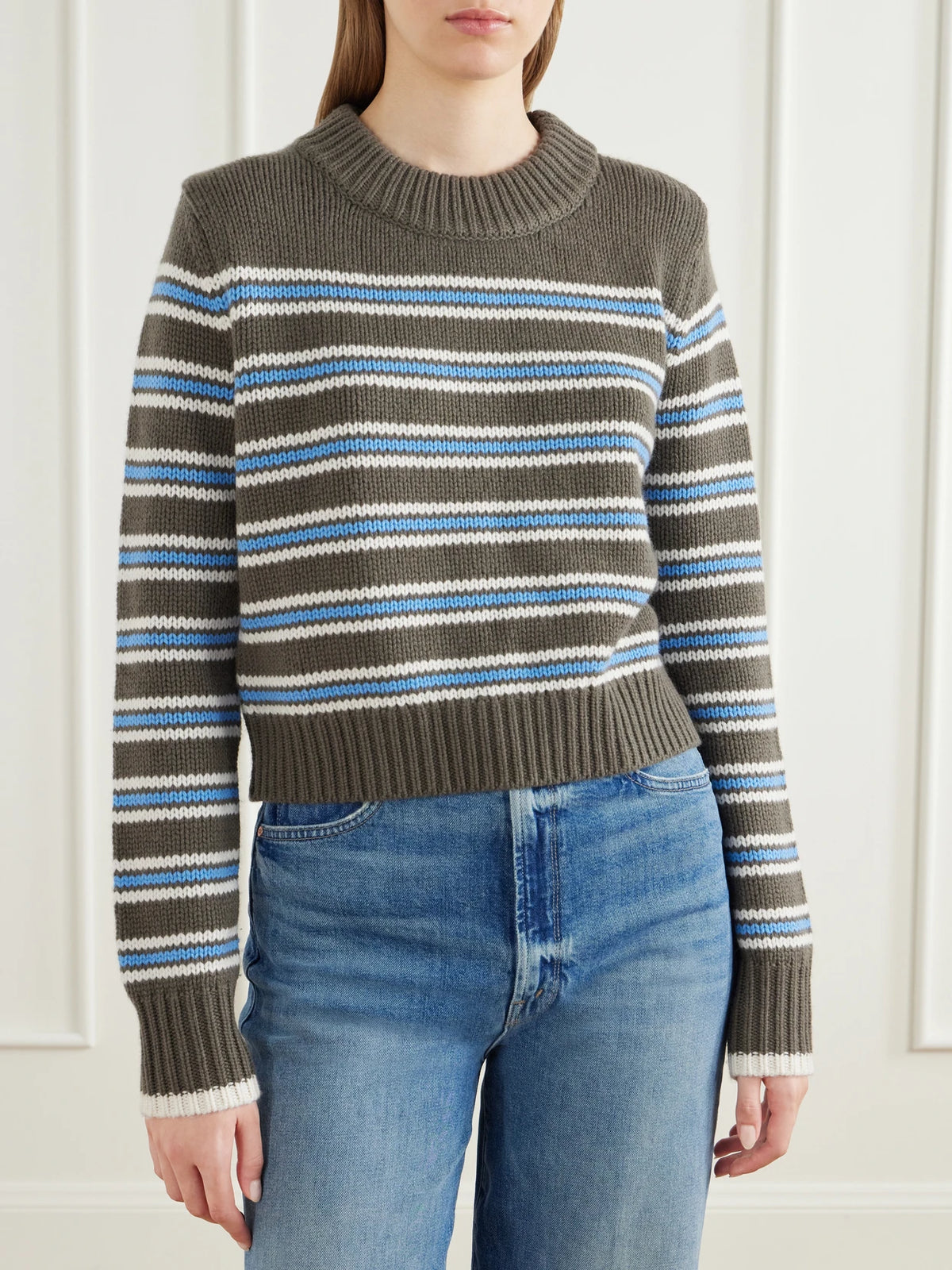 La Ligne Mini Marin Striped Wool And Cashmere-blend Sweater
