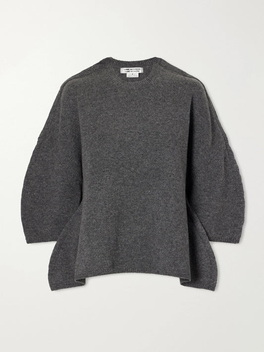 Comme des Garçons Comme des Garçons Peplum Wool Sweater