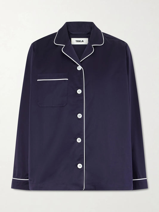 Sateen Organic Cotton Pajama Shirt