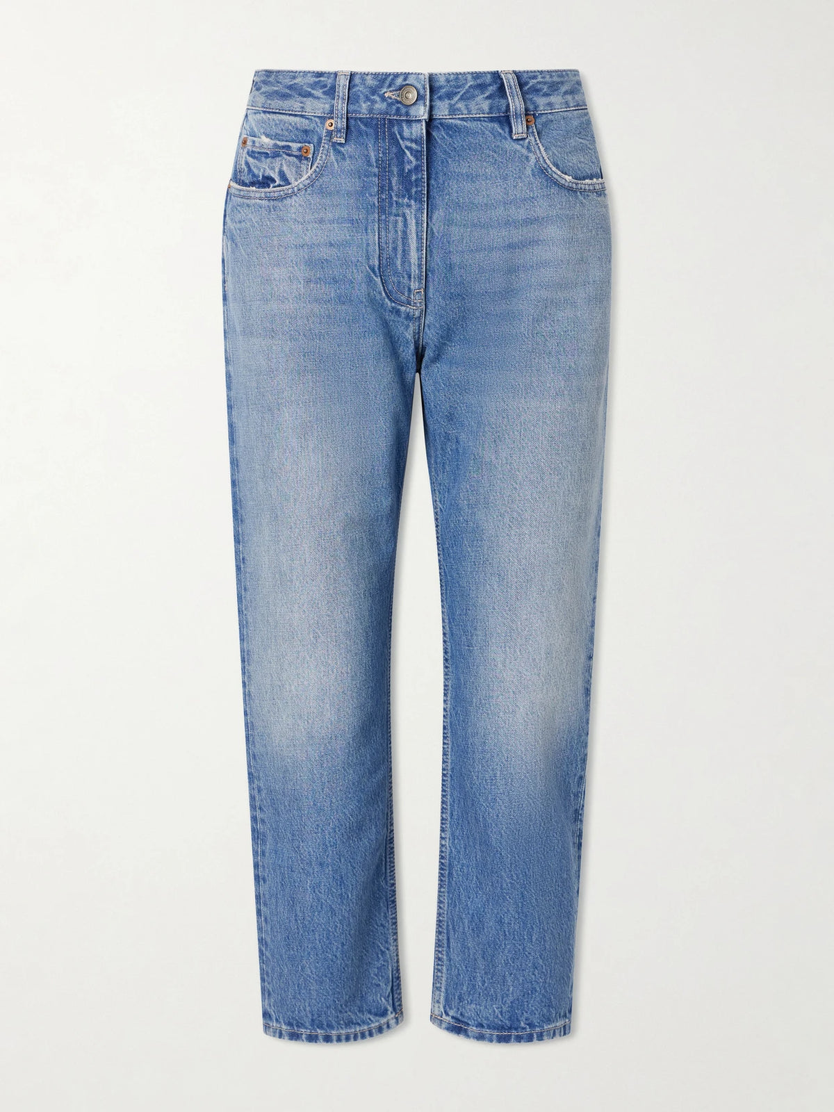 Valentino Garavani Mid-rise Straight-leg Jeans
