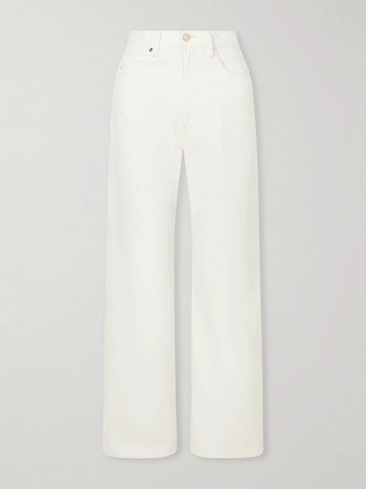 Image of Jeans. Product name - The Quinn Straight-leg Jeans in White colour by brand - RÙADH