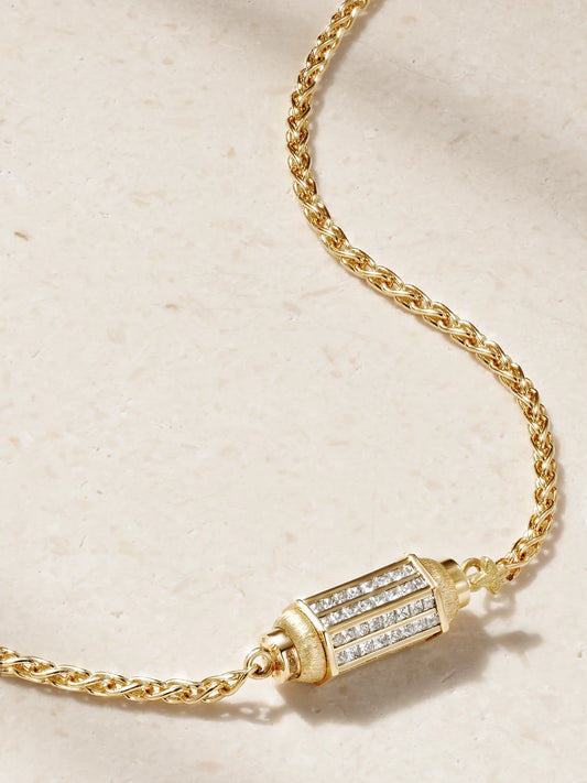 Marie Lichtenberg 18-karat Gold Diamond Necklace