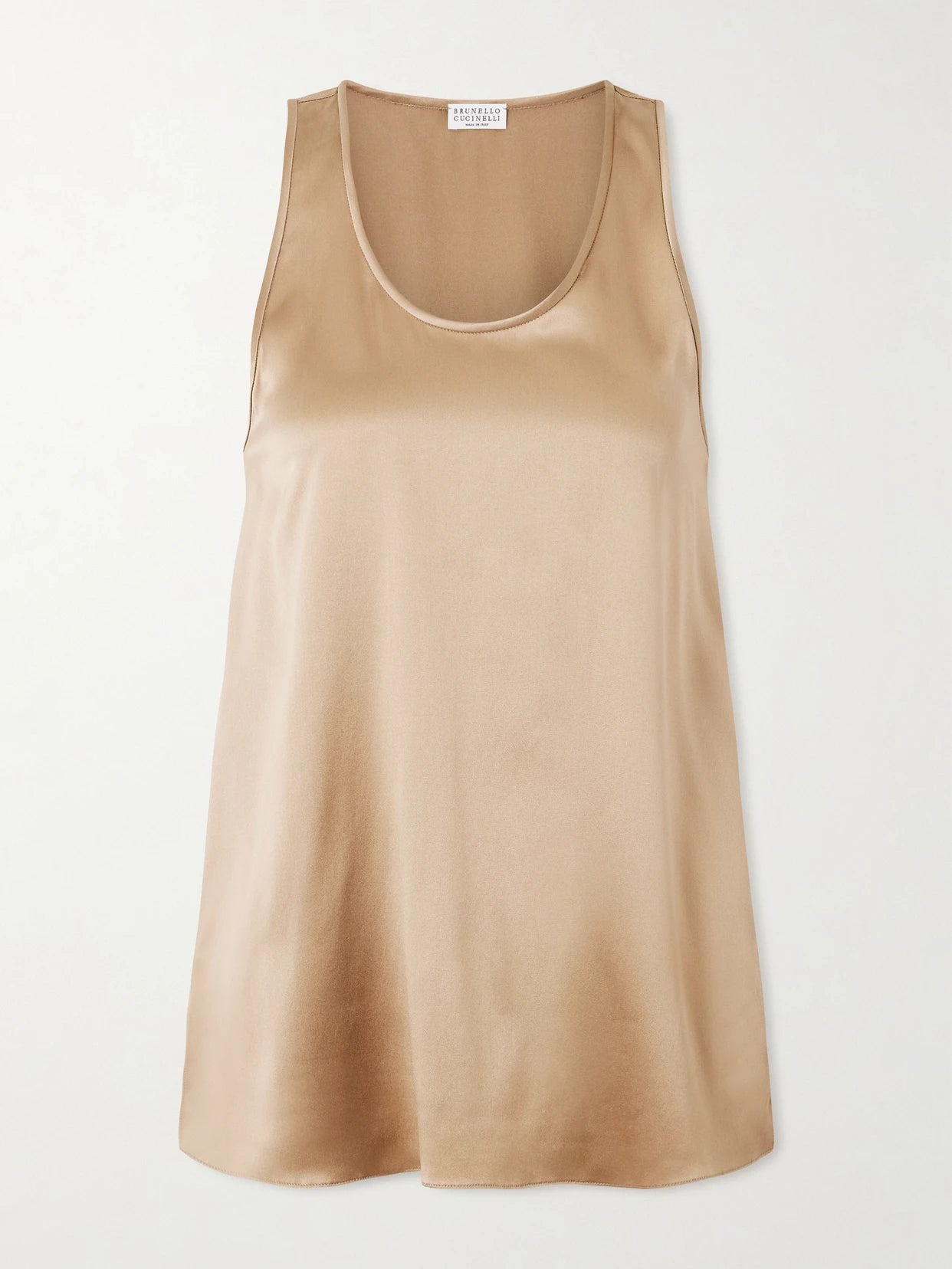 Silk-blend Satin Top
