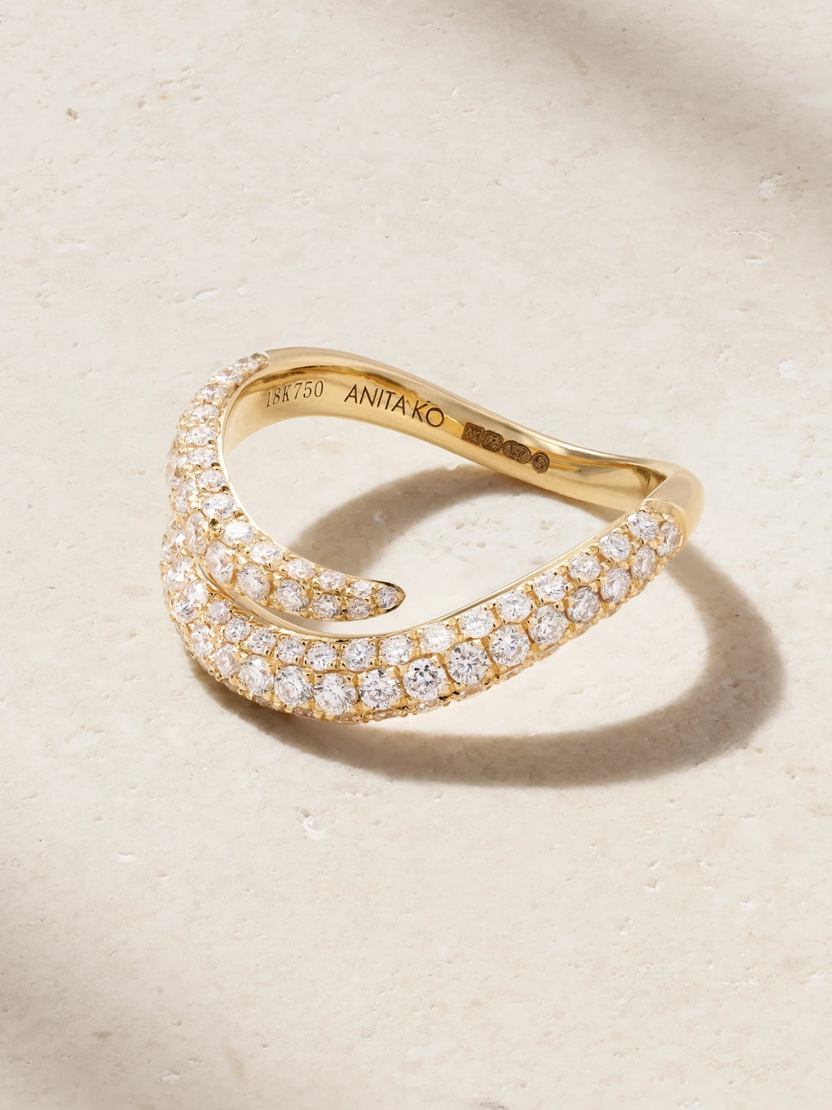 Zara 18-karat Gold Diamond Ring