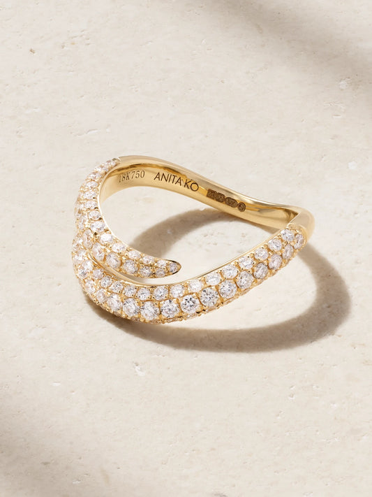 Zara 18-karat Gold Diamond Ring