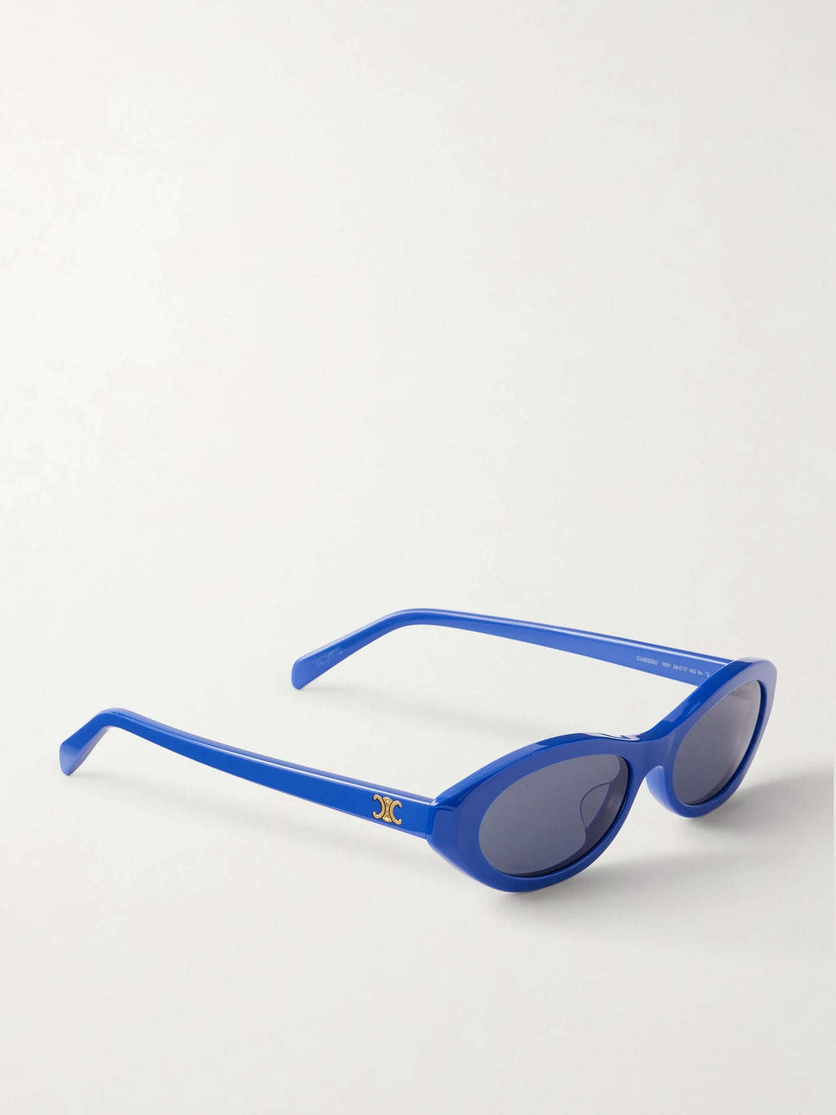 CELINE Eyewear Triomphe Mini Oval-frame Acetate Sunglasses