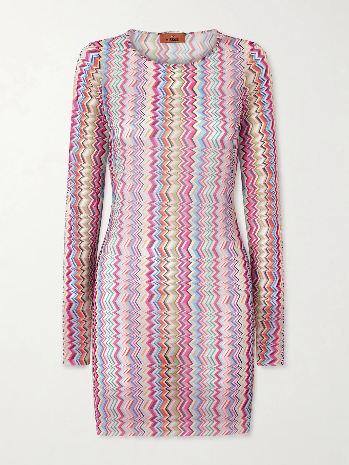 Striped Stretch-jersey Mini Dress
