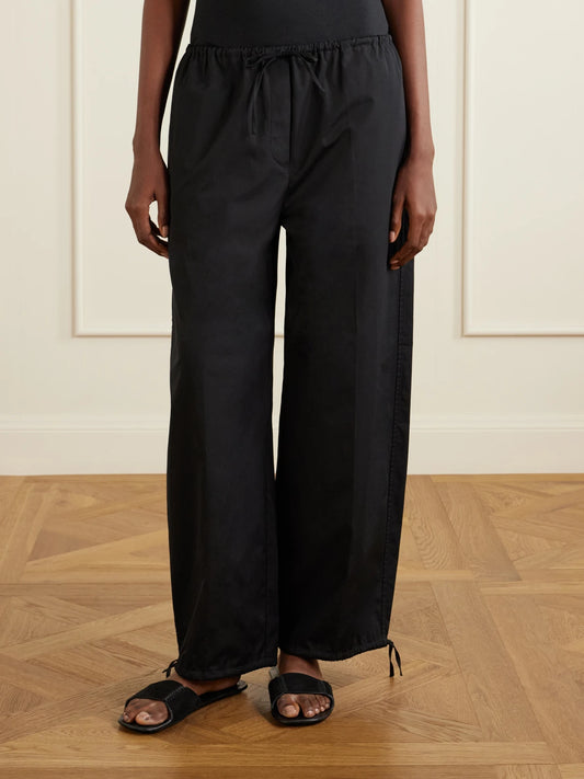 Cotton Wide-leg Cotton Balloon Pants