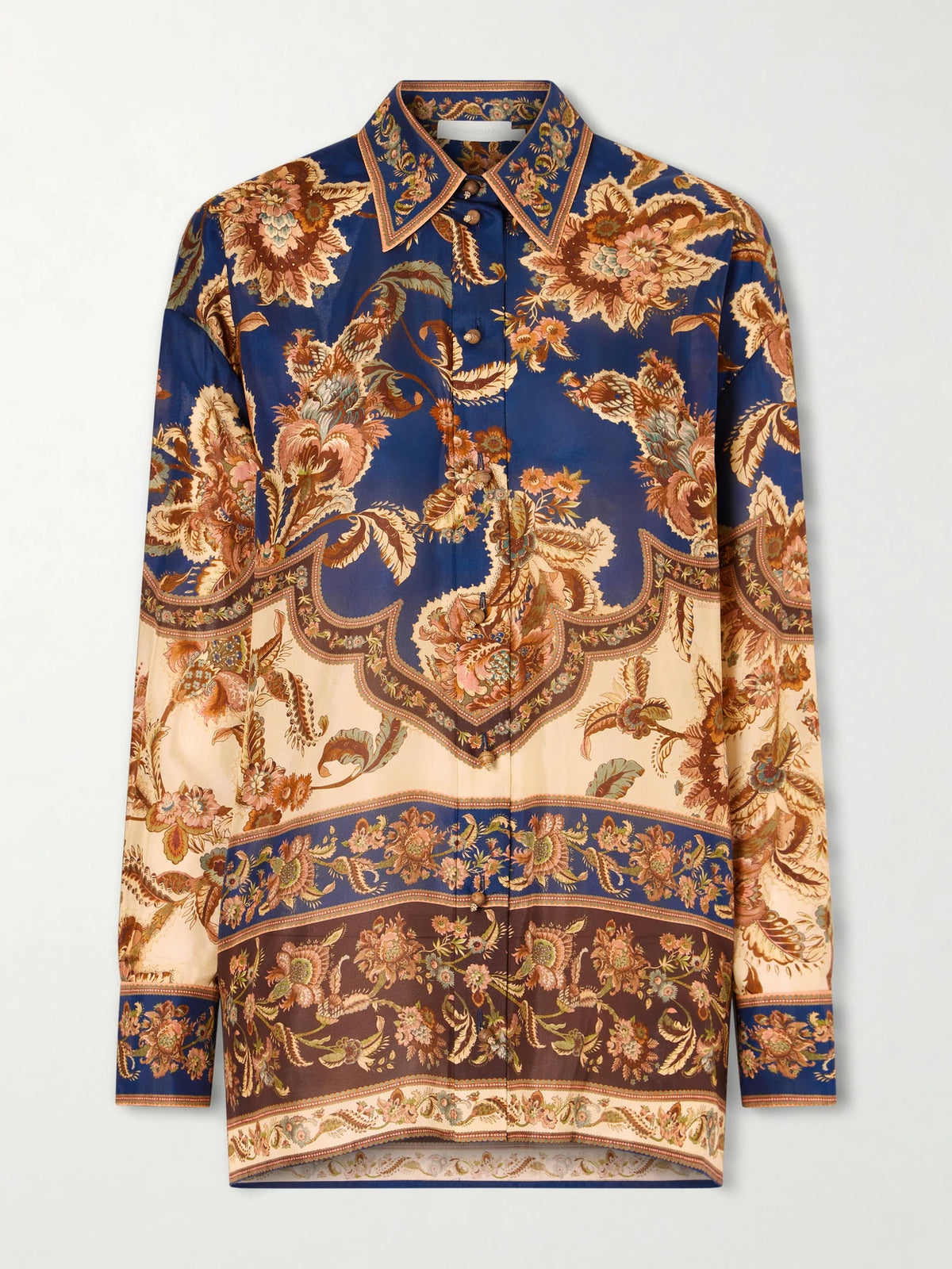 Zimmermann Aster Printed Silk Shirt