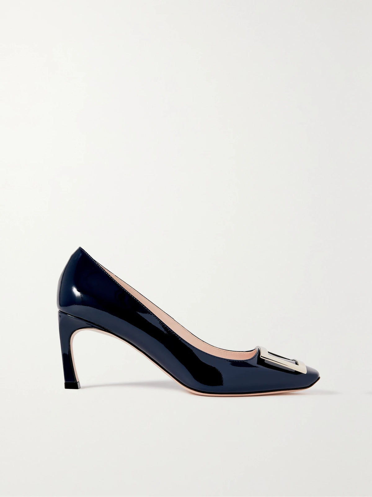 Belle Vivier Trompette 70 Buckled Patent-leather Pumps