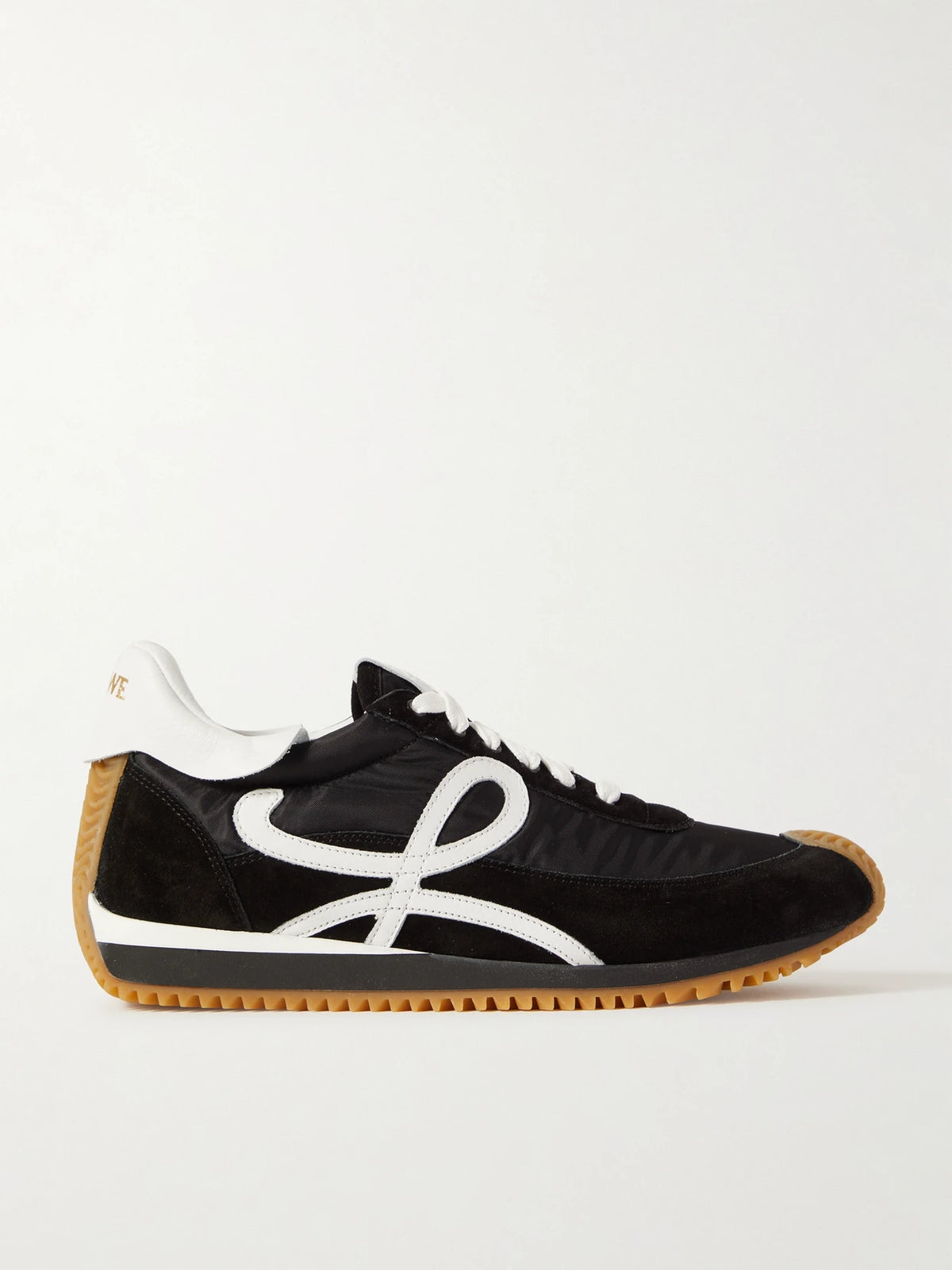 Flow Logo-appliquéd Leather And Shell Sneakers