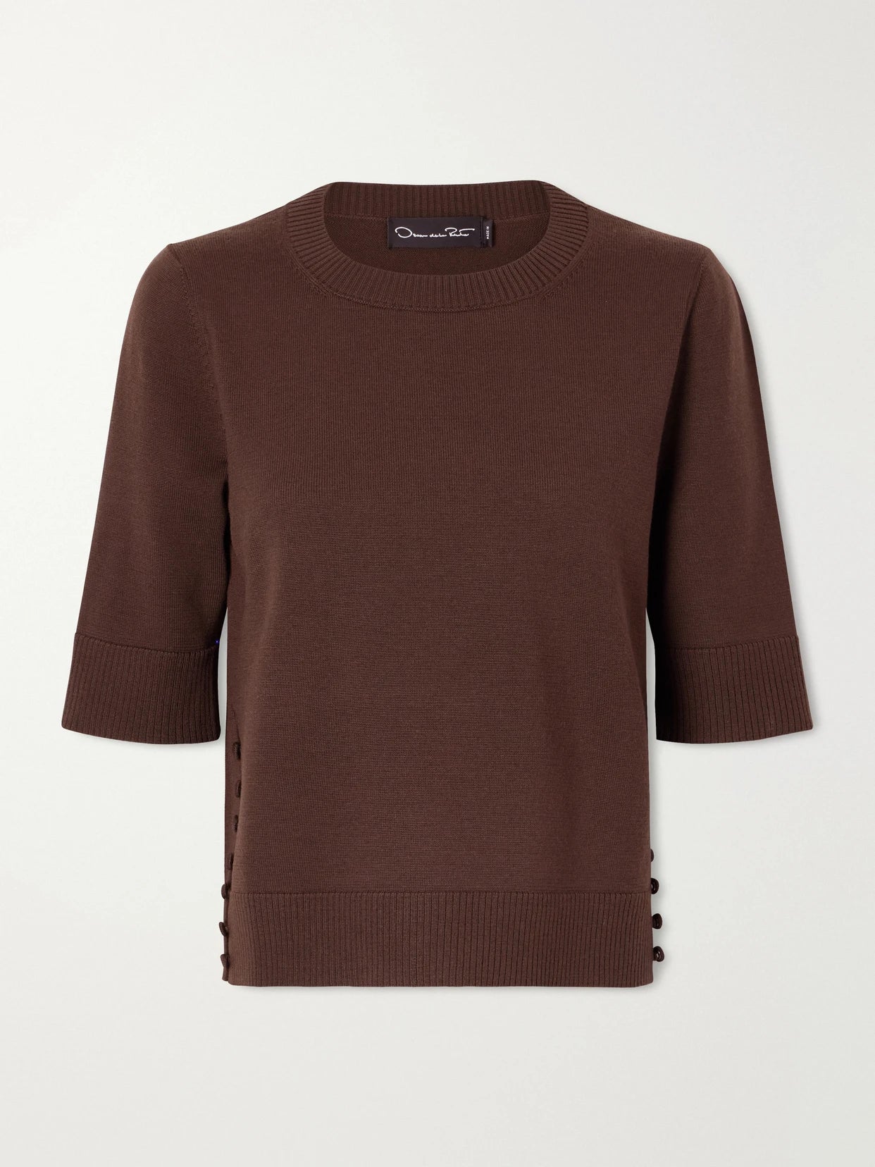 Button-detailed Wool Sweater