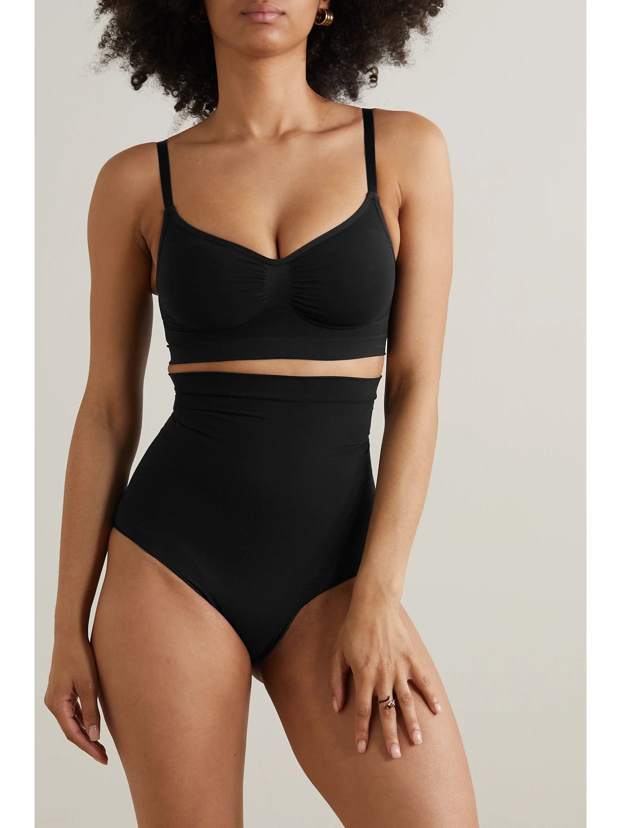 Seamless Sculpt High Waist Brief - Onyx