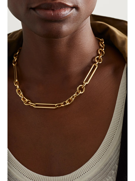 Image of Necklaces. Product name - + Net Sustain 18-karat Recycled Gold Necklace in Multi colour by brand - FoundRae