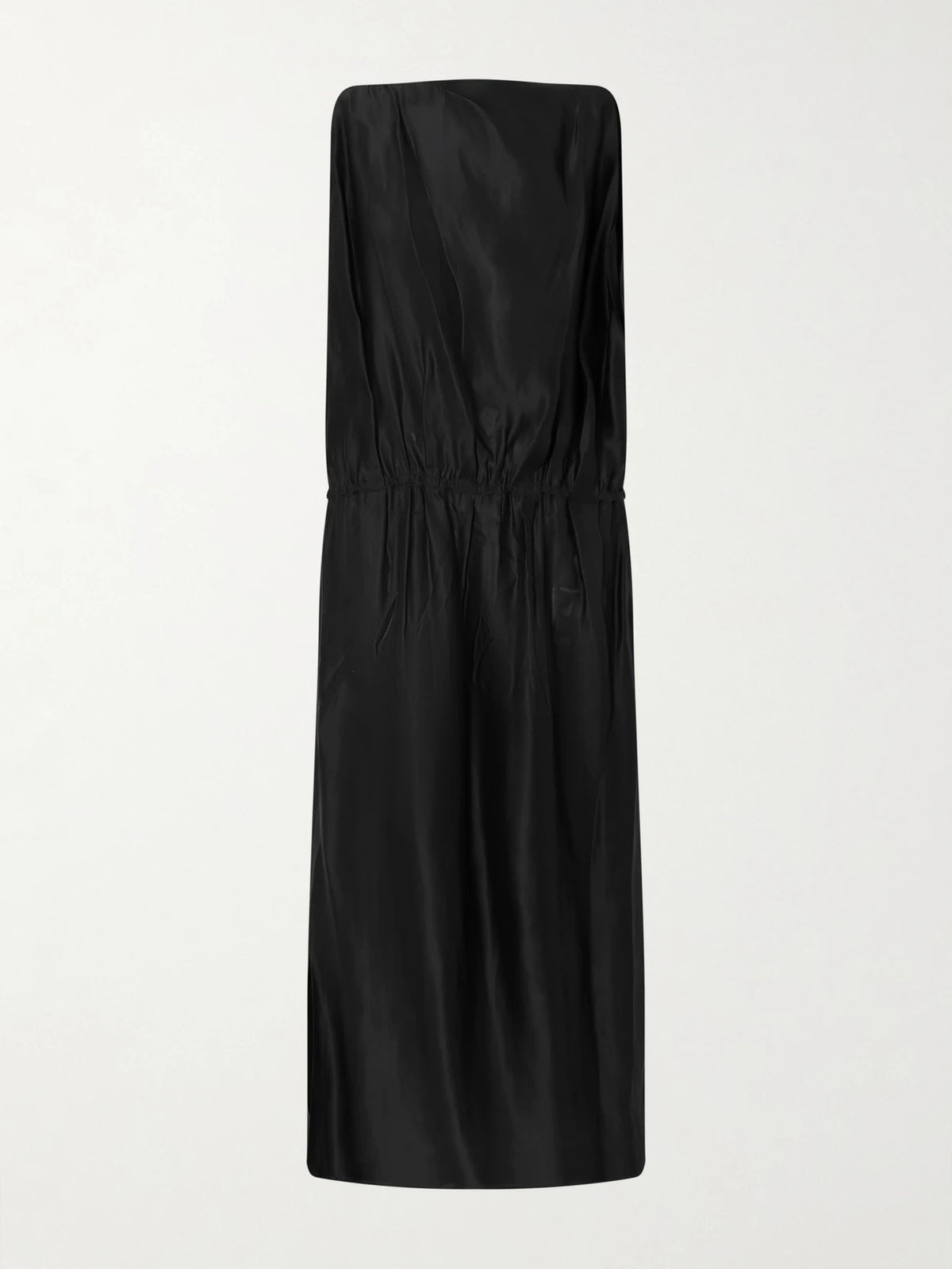 KHAITE Tia Satin-twill Midi Dress