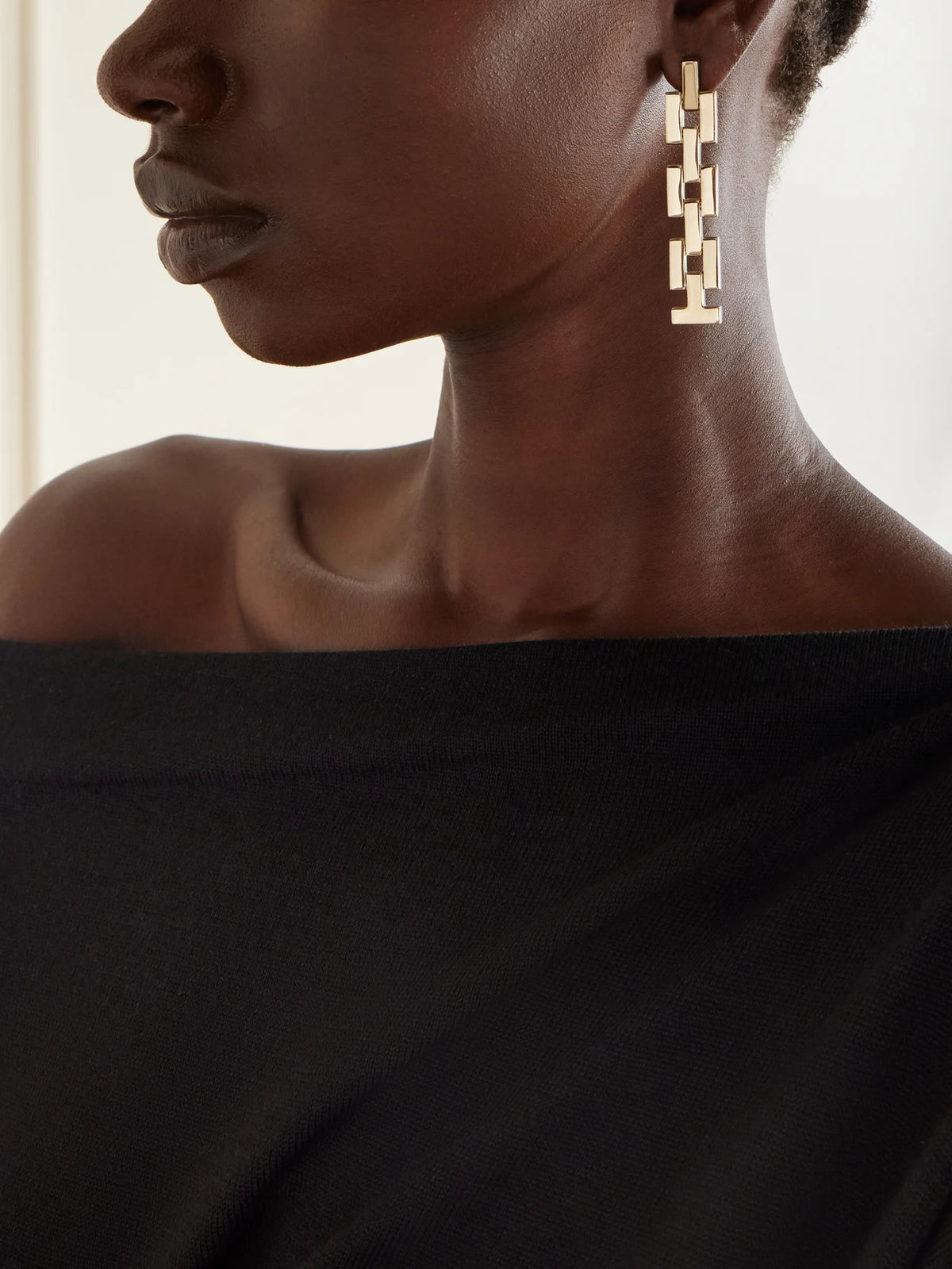 Image of Earrings. Product name - Gold-tone Earrings in Multi colour by brand - TOM FORD