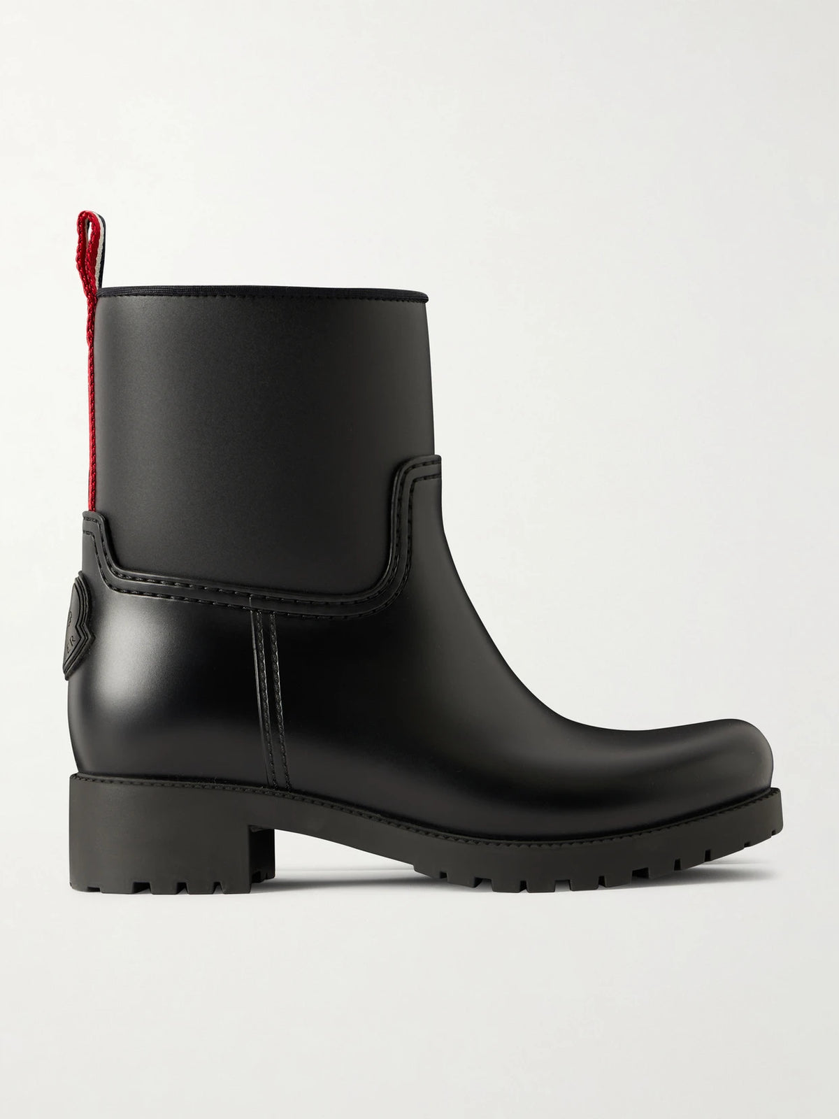 Ginette Grosgrain-trimmed Rubber Rain Boots