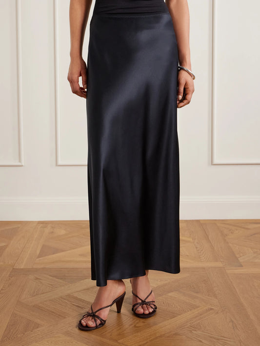 Isaak Silk-satin Maxi Skirt