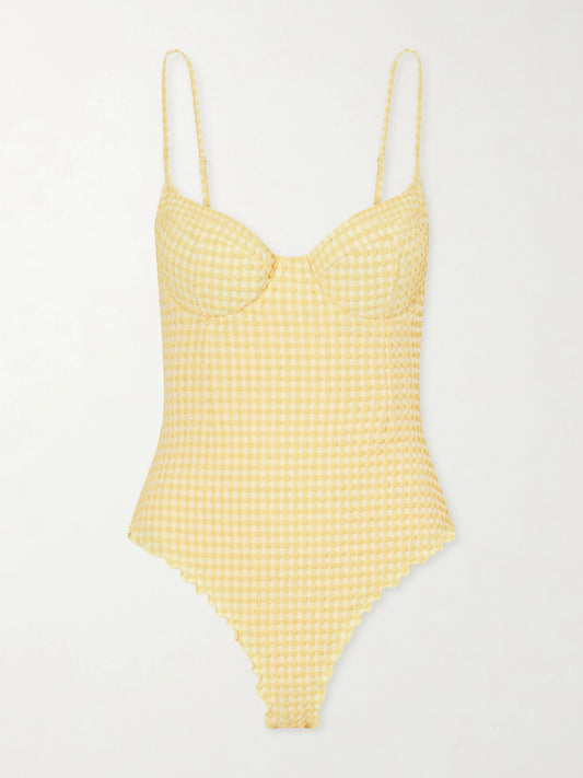Suni Checked Swimsuit