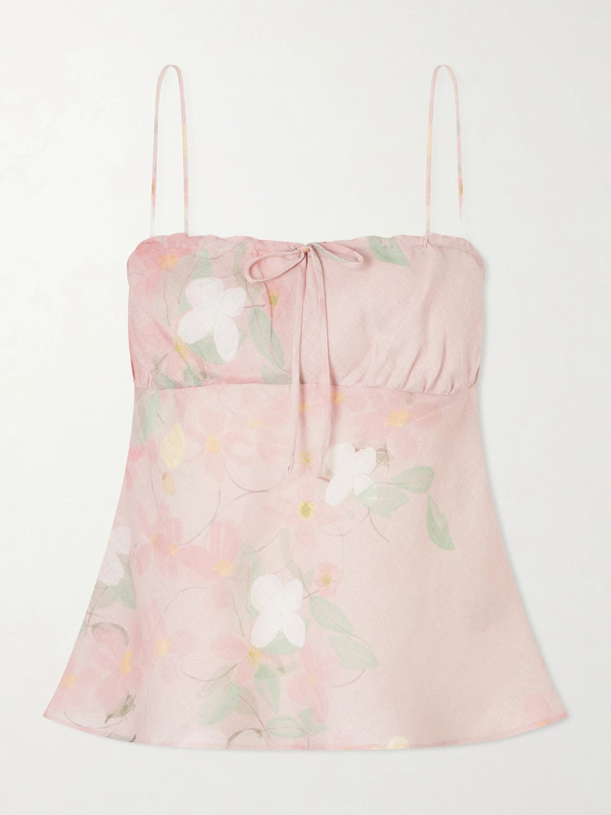 Riri Floral-print Linen Camisole