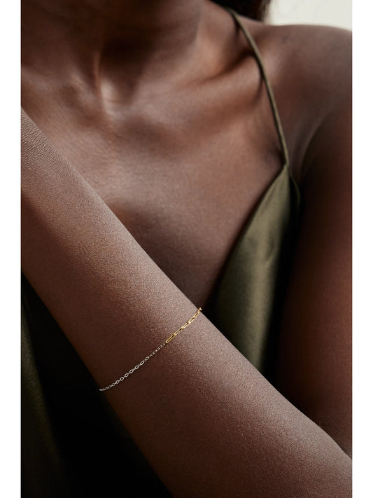 Image of Bracelets. Product name - 18-karat White And Yellow Gold Bracelet in Multi colour by brand - Yvonne Léon