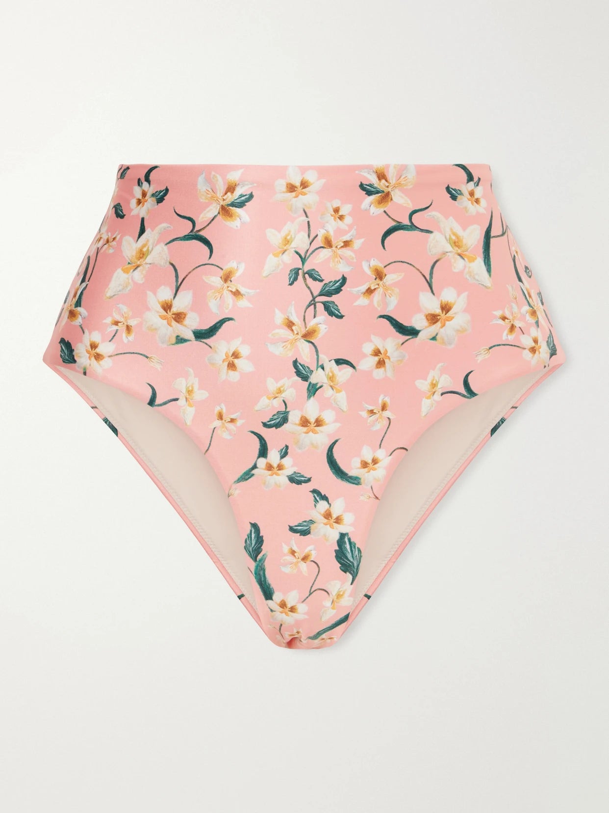 Image of Swimwear. Product name - Magenta Promesa Floral-print Bikini Brief in Pink colour by brand - Agua by Agua Bendita
