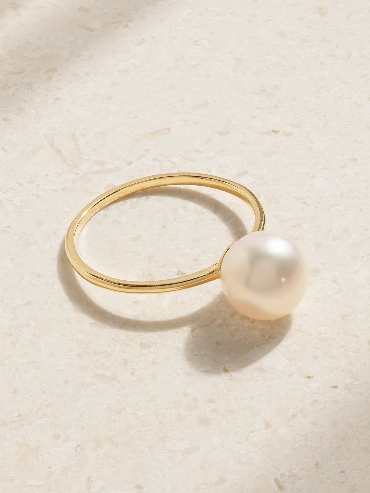 Pearl Dot 14-karat Gold Pearl Ring