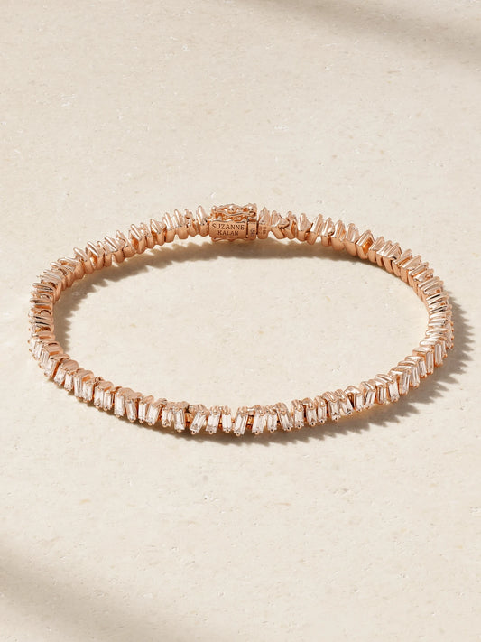 Fireworks 18-karat Rose Gold Diamond Bracelet
