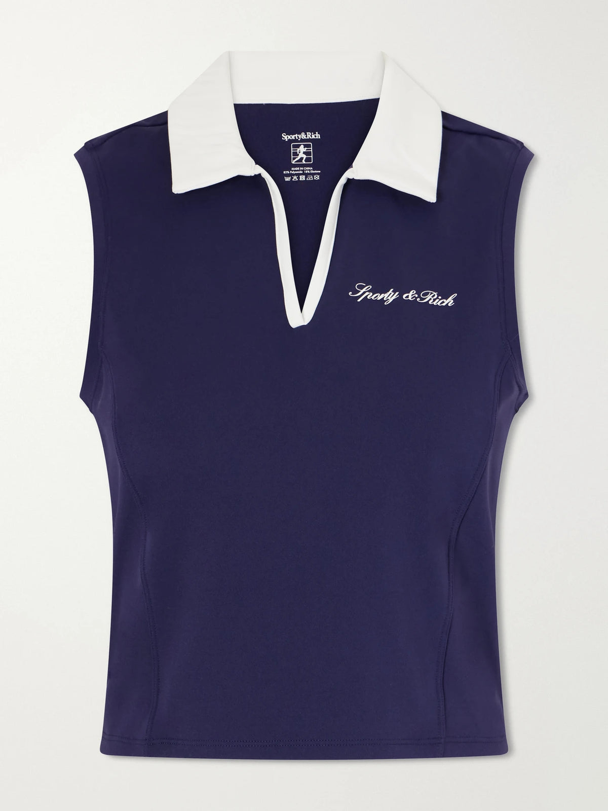 Logo-appliquéd Stretch-jersey Top