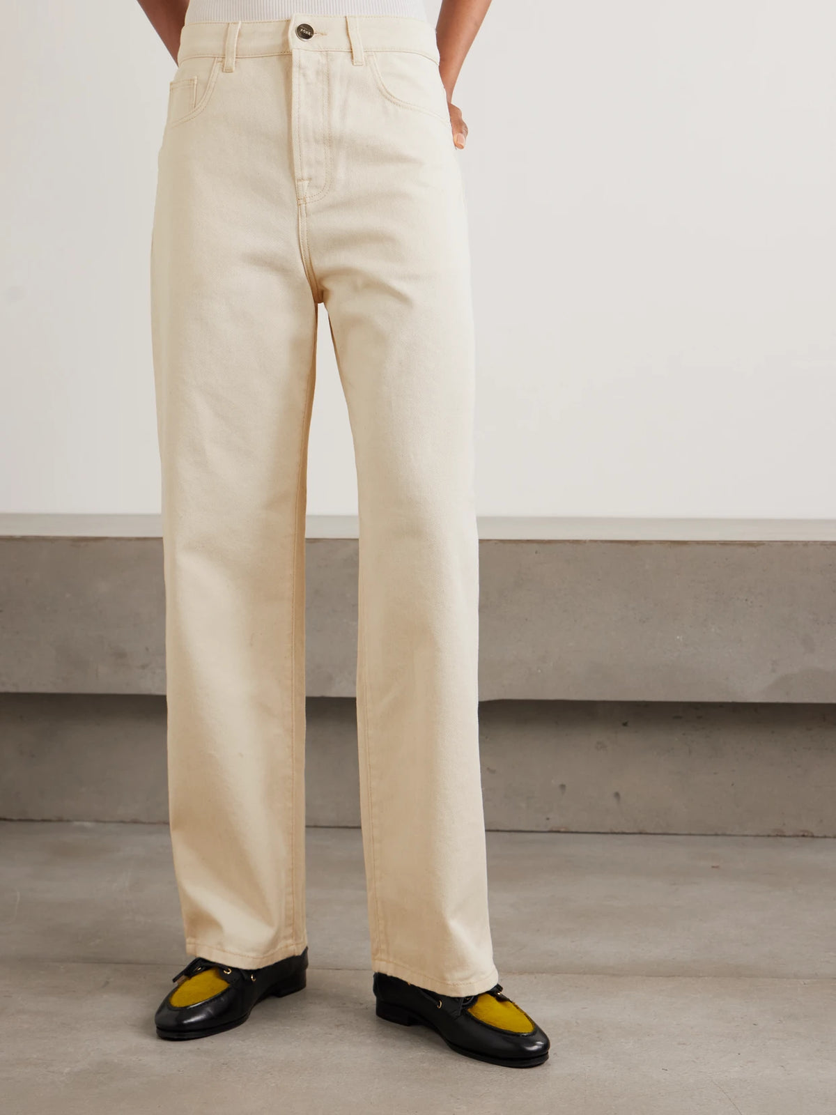 RÓHE High-rise Wide-leg Jeans