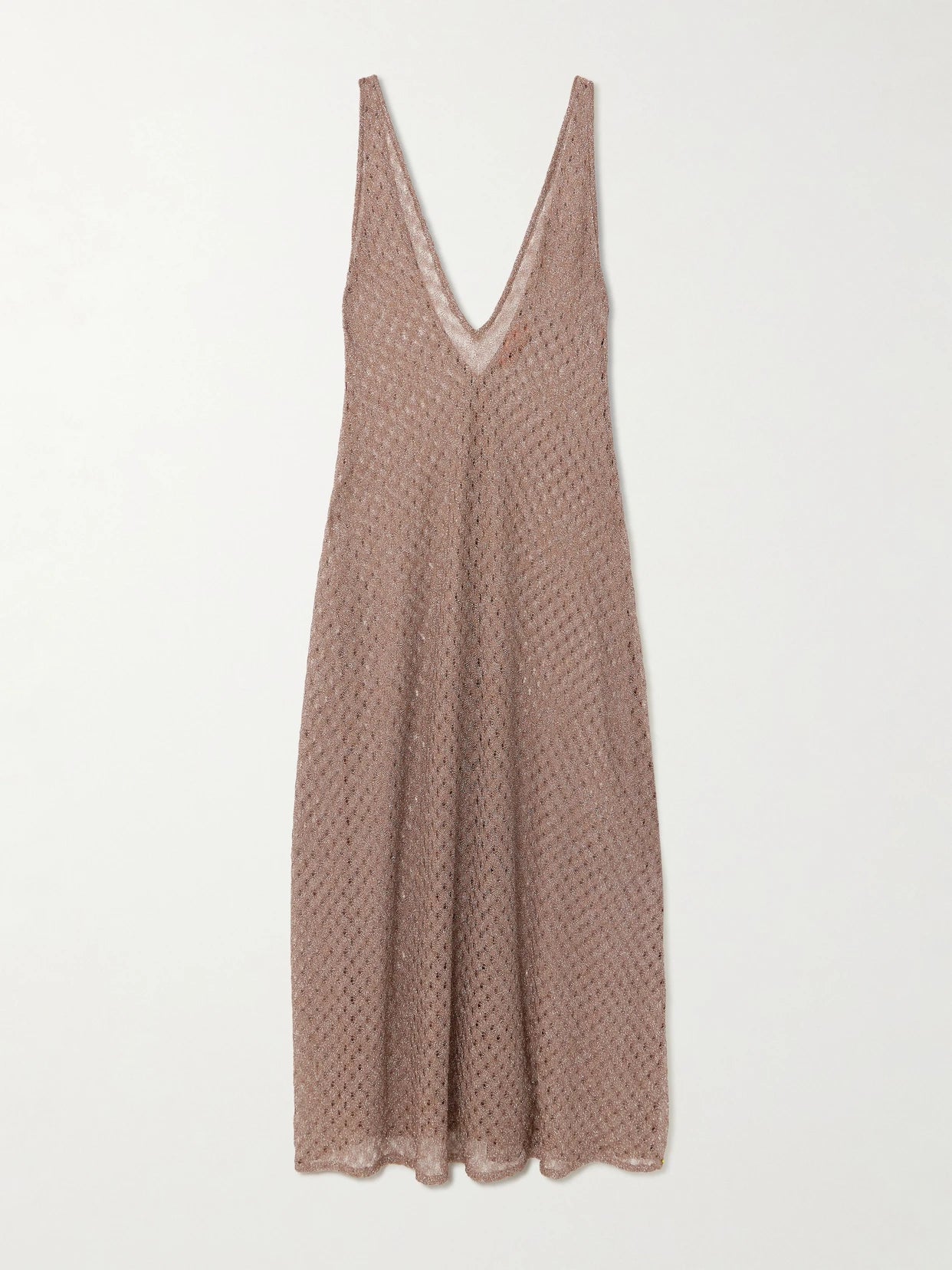 Metallic Crochet-knit Coverup