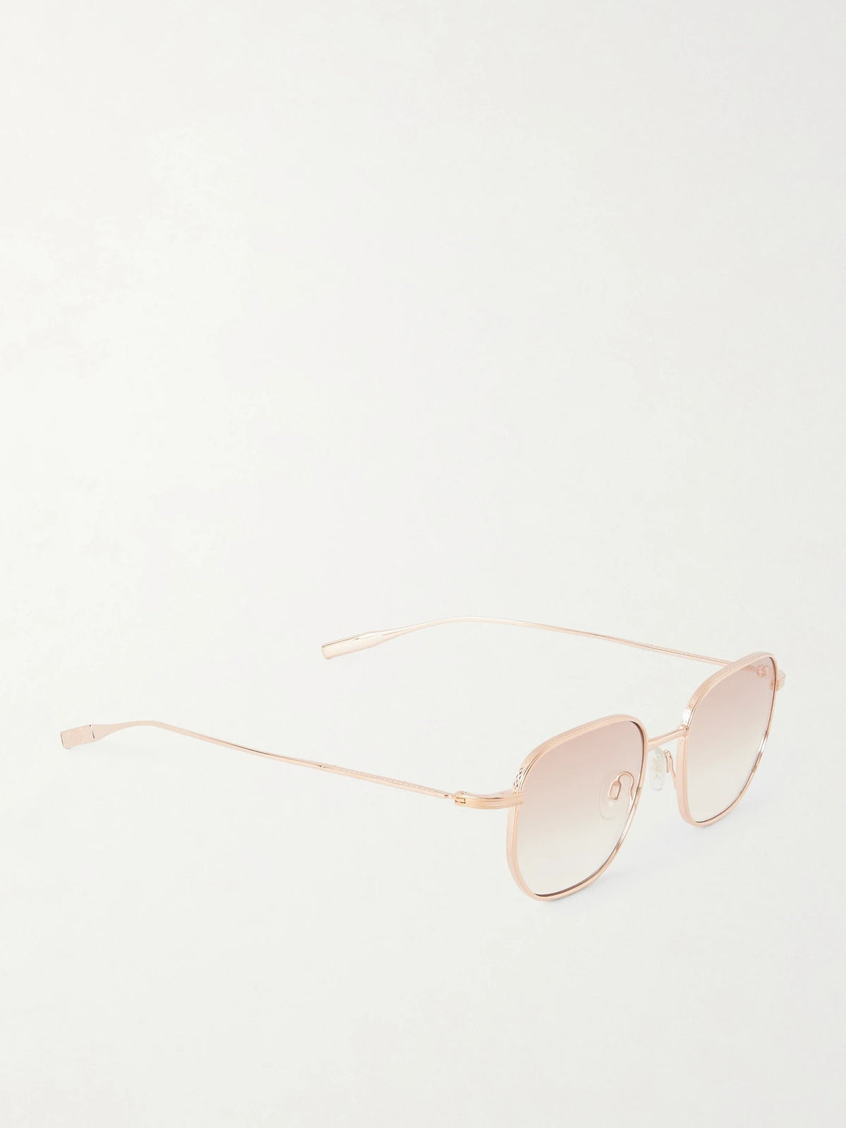 Revere Square-frame Gold-tone Titanium Sunglasses