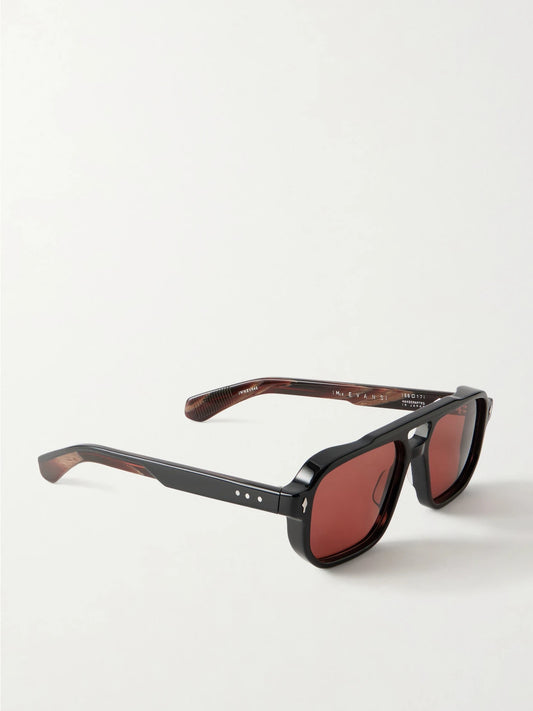 Jacques Marie Mage Evans Aviator-style Acetate Sunglasses