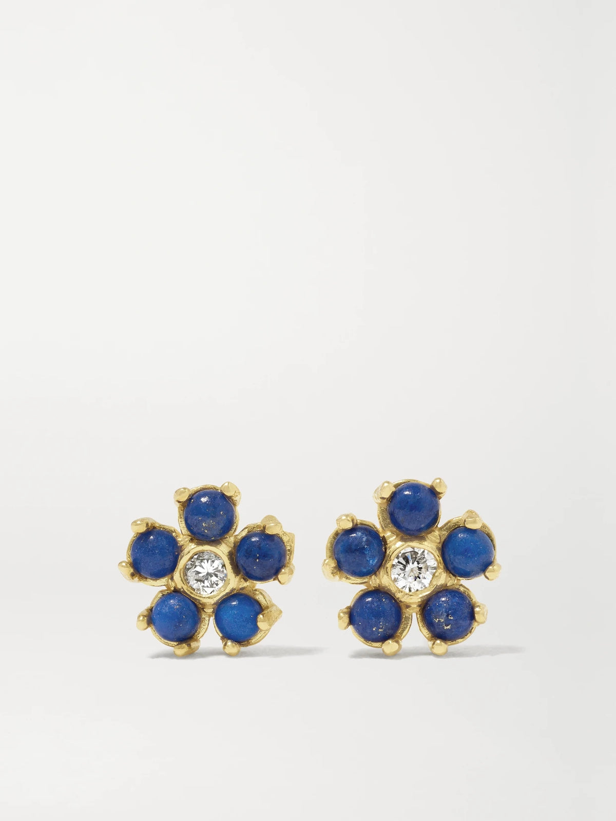18-karat Gold, Lapis Lazuli And Diamond Earrings