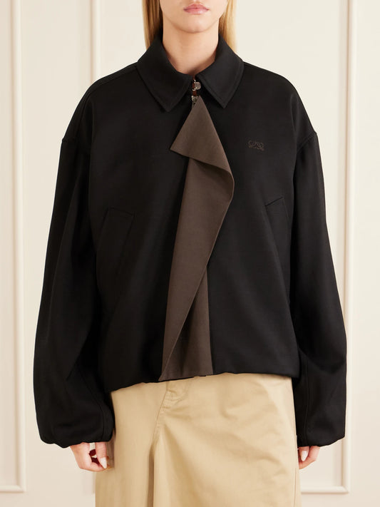 Twill-trimmed Shell Jacket