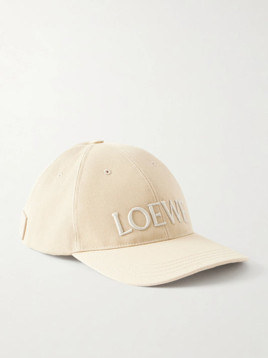 LOEWE + Paula's Ibiza Embroidered Cotton-twill Baseball Cap