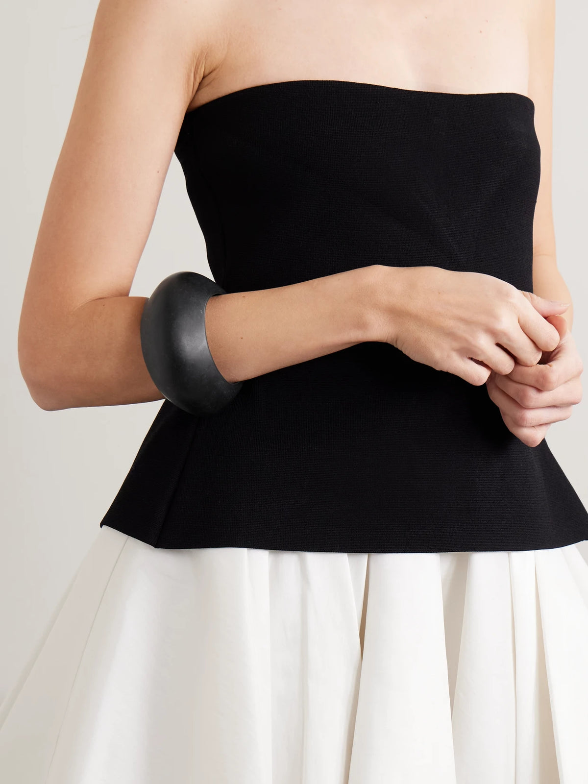 Image of Bracelets. Product name - Boulder Resin Bangle in Black colour by brand - Dinosaur Designs