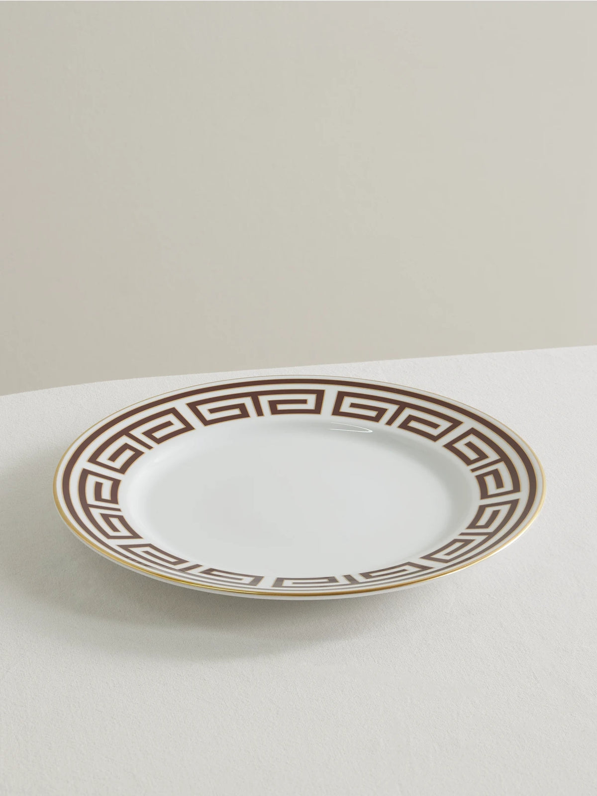 Labrinto Gold-plated Porcelain Dinner Plate
