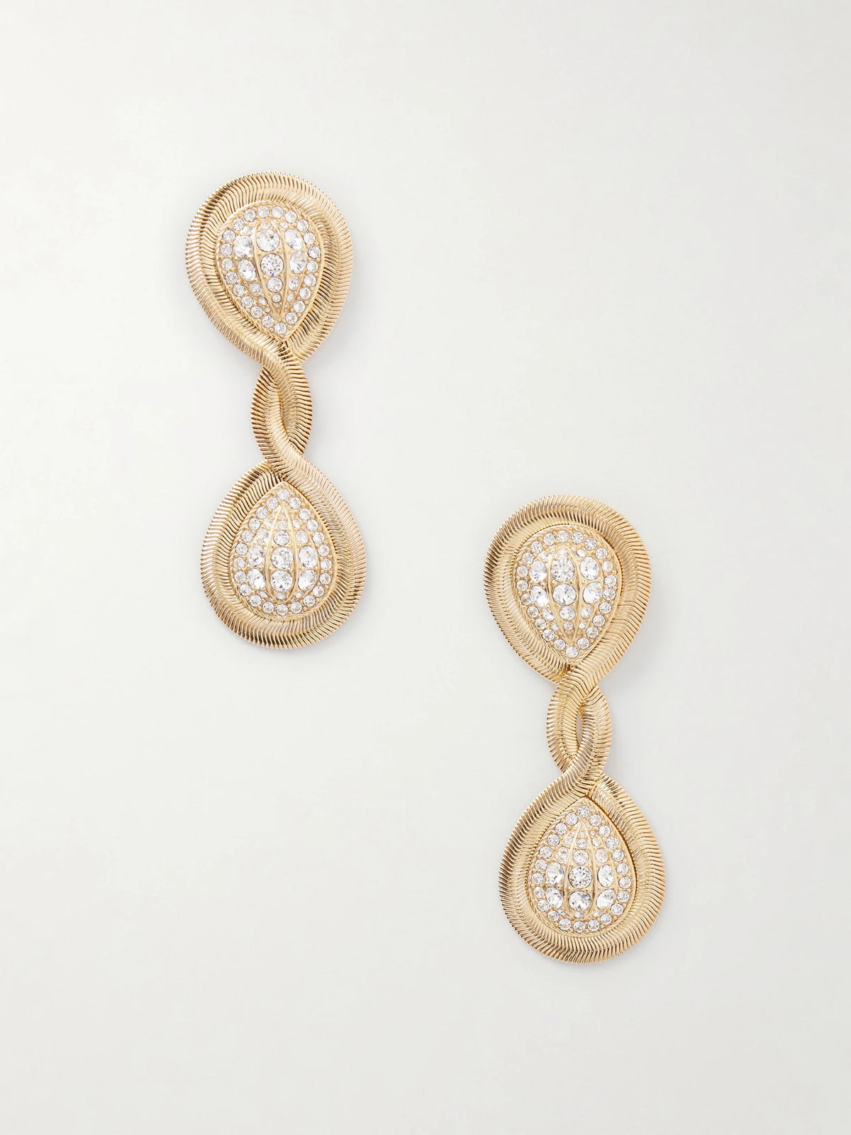 Gold-tone Crystal Earrings