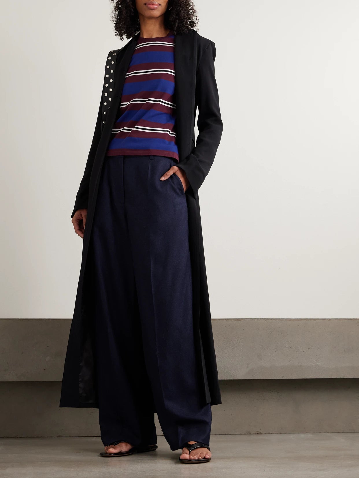 Image of Coats & Jackets. Product name - Louis Stretch-cady Coat in Black colour by brand - KALLMEYER