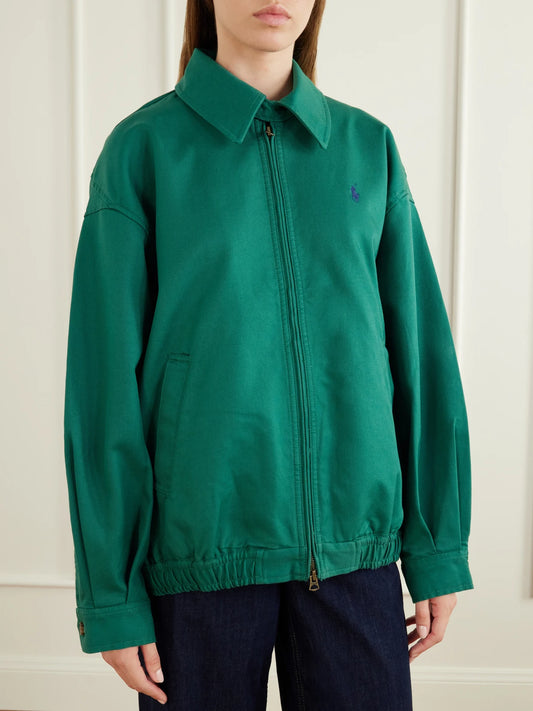 Polo Ralph Lauren Logo-embroidered Cotton-twill Jacket