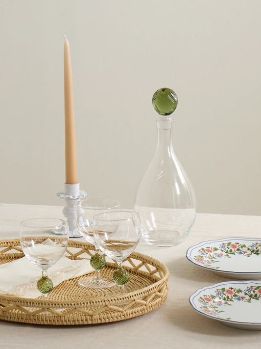 Image of Tableware. Product name - Demetra Large Glass Bottle in Clear colour by brand - Cabana