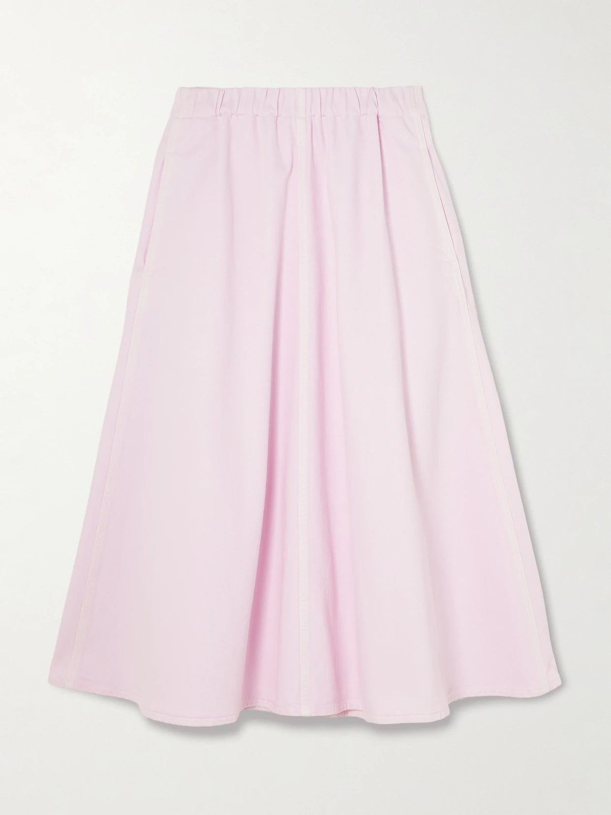 Image of Jeans. Product name - + Maria Mcmanus Organic Denim Midi Skirt in Pastel pink colour by brand - AGOLDE