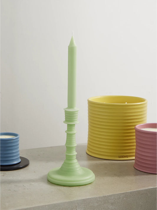 Image of Perfumes & Colognes. Product name - Cucumber Scented Candle, 330g in Green colour by brand - LOEWE PERFUMES