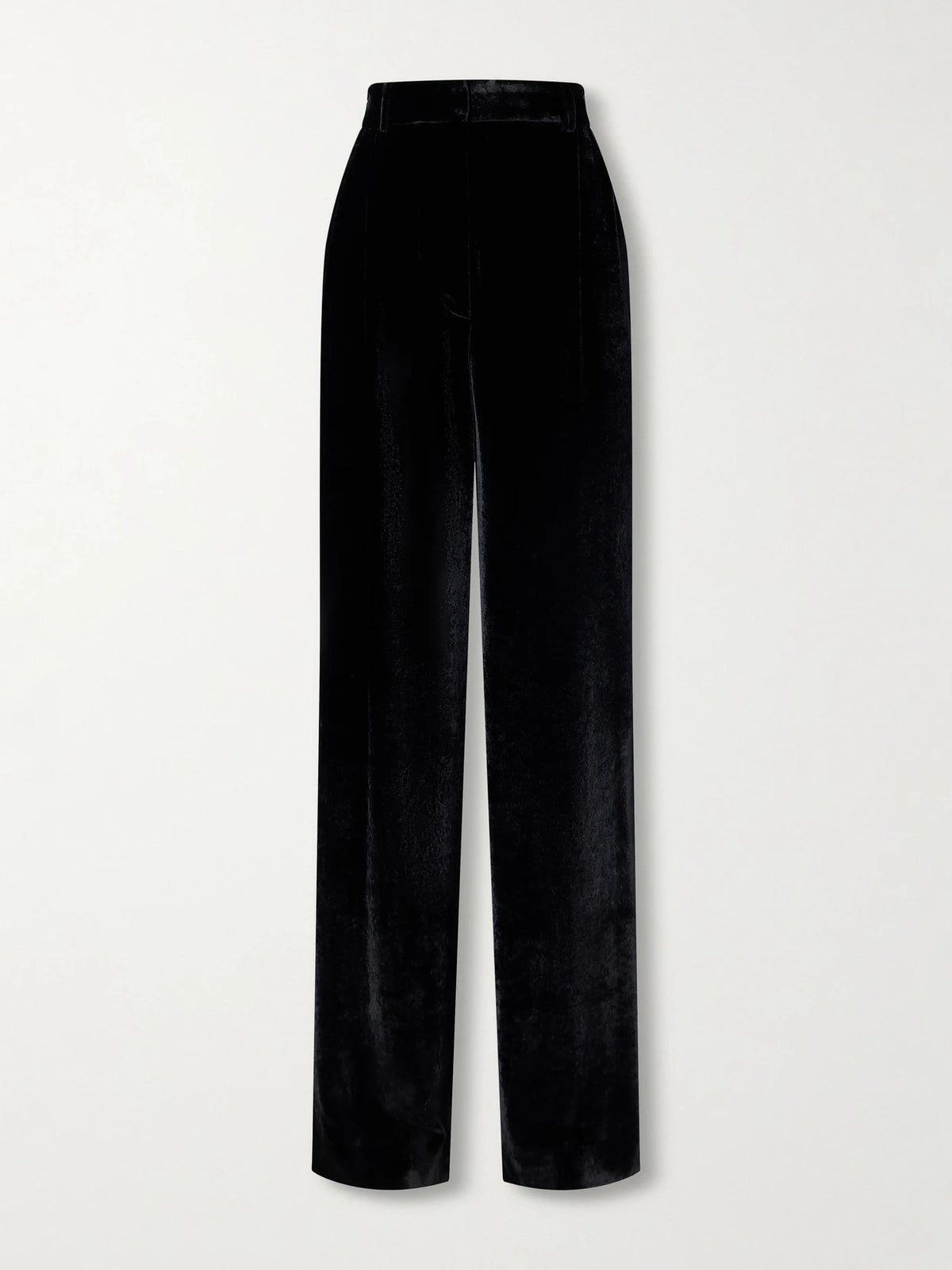 Stella McCartney Pleated Velvet Wide-leg Pants