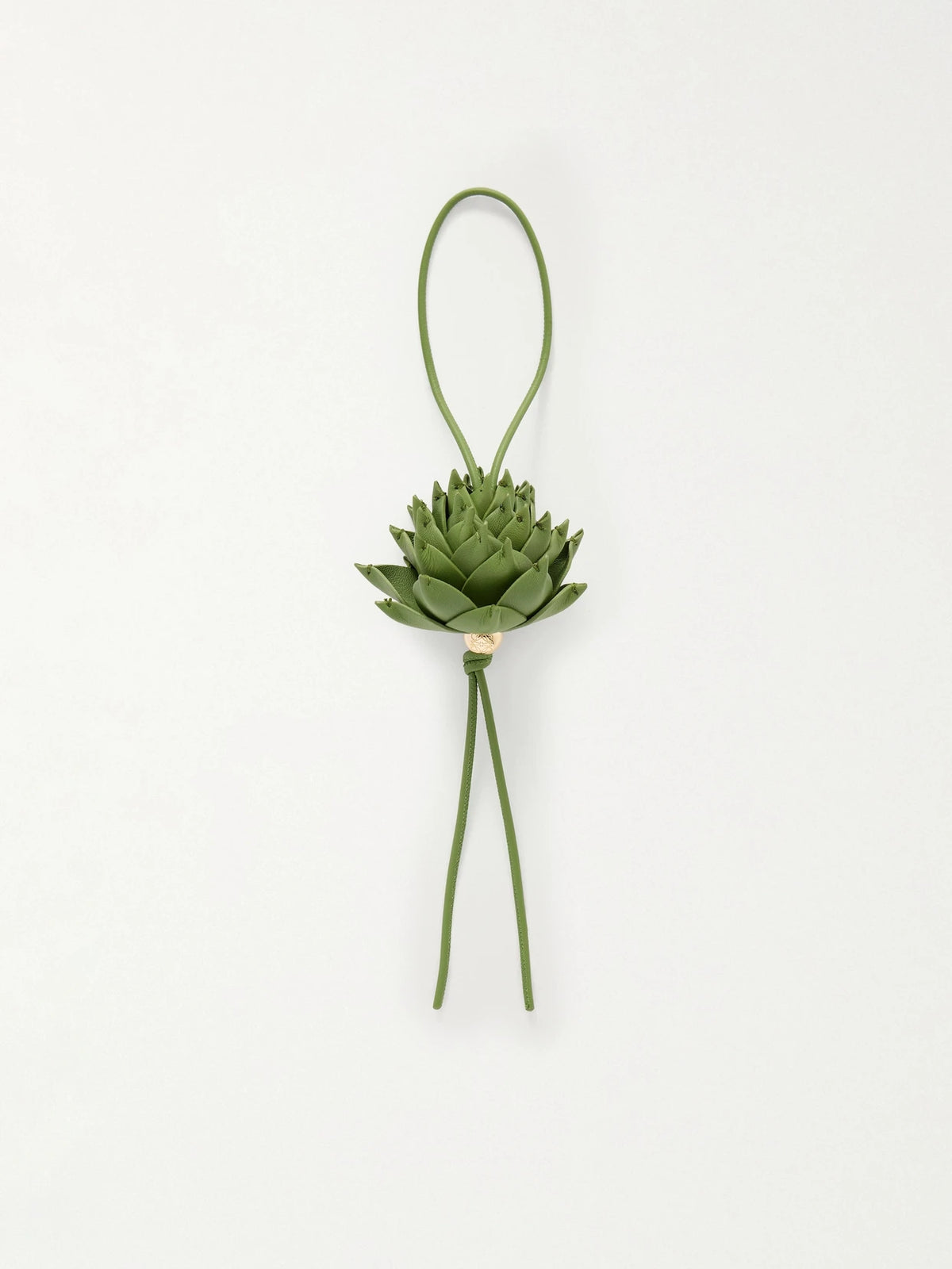 + Paula's Ibiza Artichoke Leather And Gold-tone Bag Charm