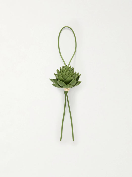 LOEWE + Paula's Ibiza Artichoke Leather And Gold-tone Bag Charm