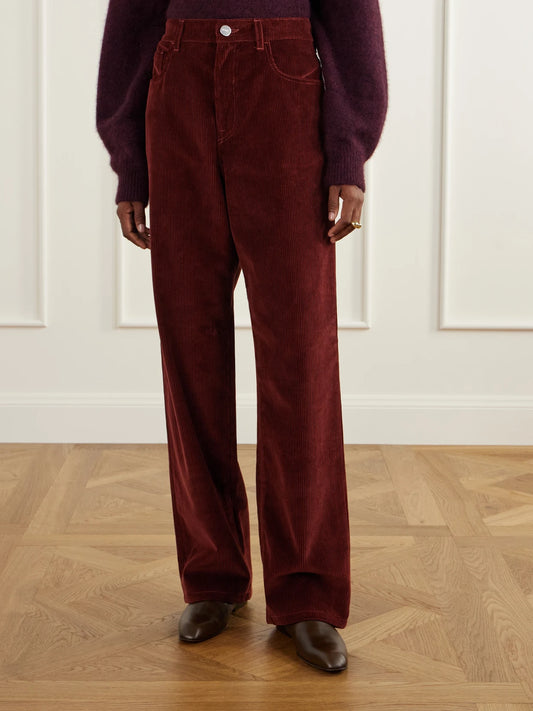 RÓHE Bruun Cotton-corduroy Wide-leg Pants