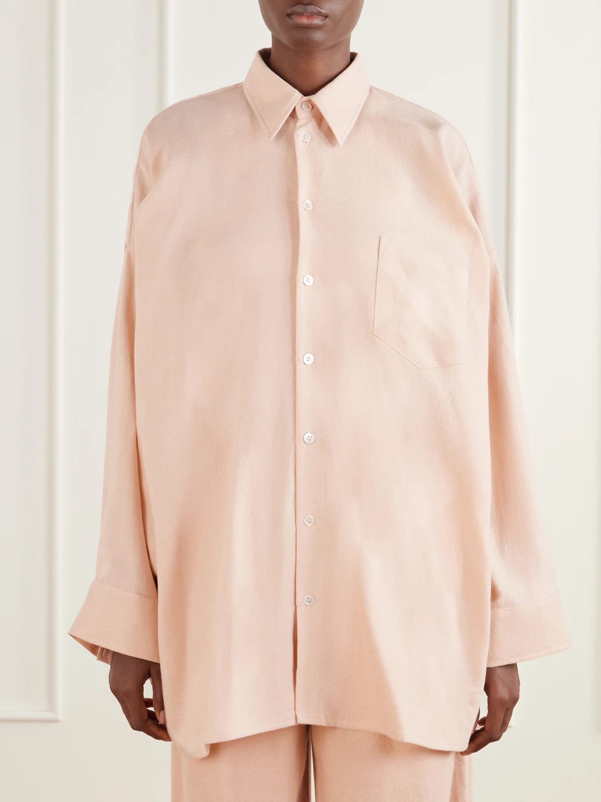 Marrakshi Life The Oversized Cotton Oxford Shirt